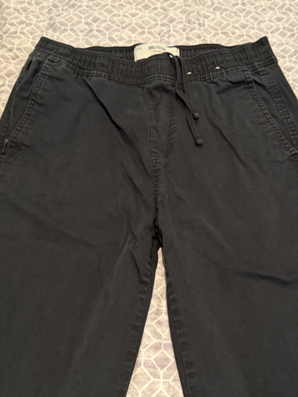 Hollister Cargo Black Casual Drawstring Pants